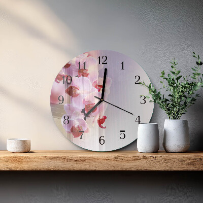 Orologio rotondo Orchidea