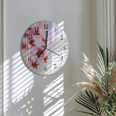 Orologio rotondo Orchidea