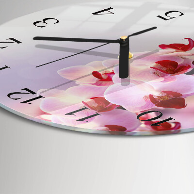 Orologio rotondo Orchidea
