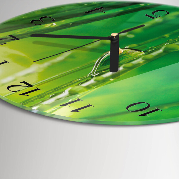 Orologio rotondo Gocce d'erba