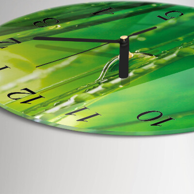 Orologio rotondo Gocce d'erba
