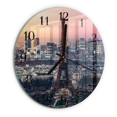 Orologio rotondo Torre Eiffel Parigi