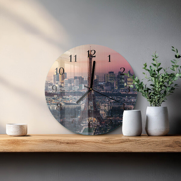 Orologio rotondo Torre Eiffel Parigi
