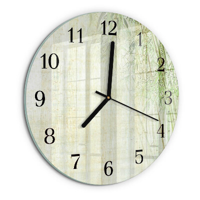 Orologio rotondo Pianta di bambù