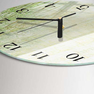 Orologio rotondo Pianta di bambù