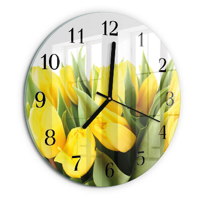 Orologio rotondo Fiori di tulipano