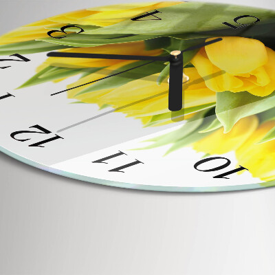 Orologio rotondo Fiori di tulipano