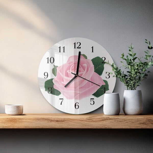 Orologio rotondo Rosa