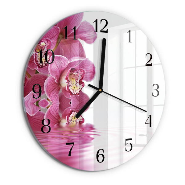 Orologio rotondo Orchidea