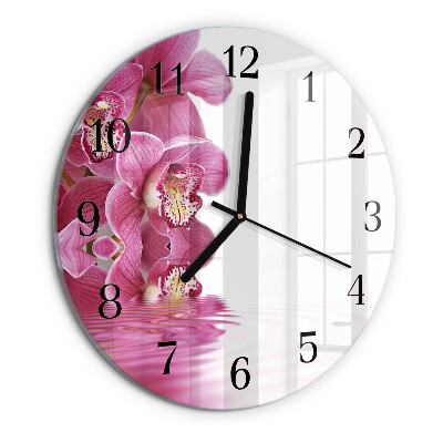 Orologio rotondo Orchidea