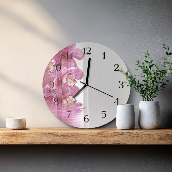 Orologio rotondo Orchidea