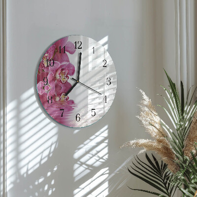 Orologio rotondo Orchidea