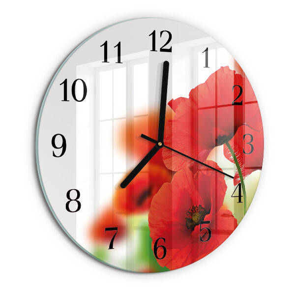 Orologio rotondo Papaveri