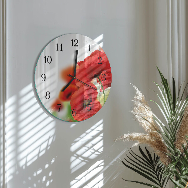 Orologio rotondo Papaveri