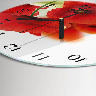 Orologio rotondo Papaveri