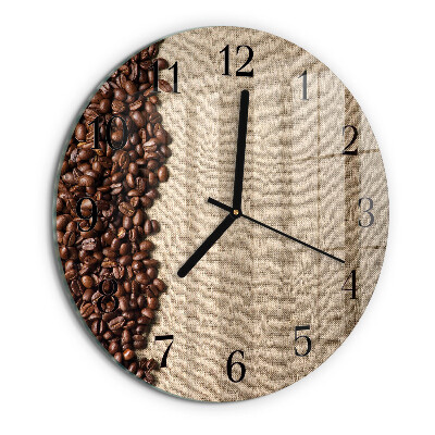 Orologio rotondo chicchi di caffè