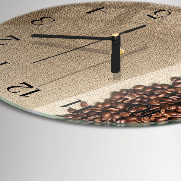 Orologio rotondo chicchi di caffè