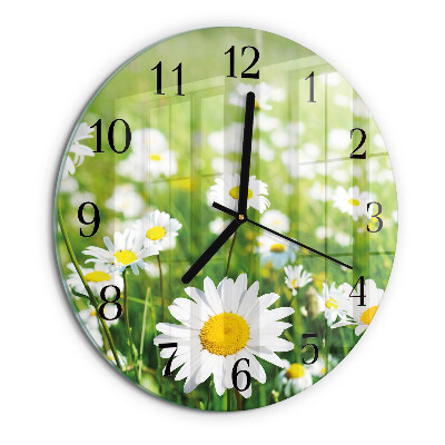 Orologio rotondo margherite