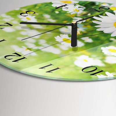 Orologio rotondo margherite