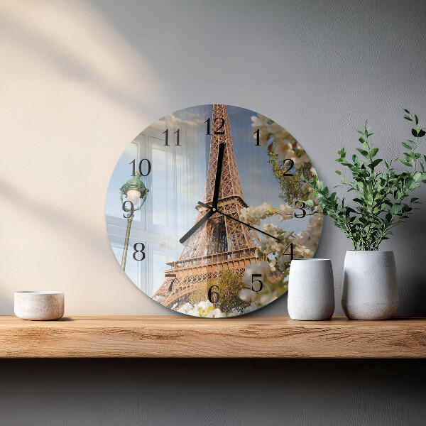 Orologio rotondo Torre Eiffel Parigi