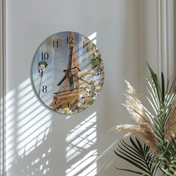 Orologio rotondo Torre Eiffel Parigi