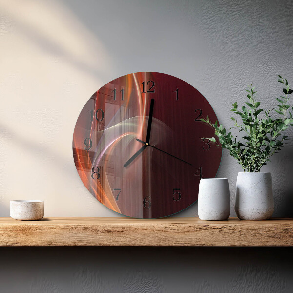 Orologio rotondo Linee astratte