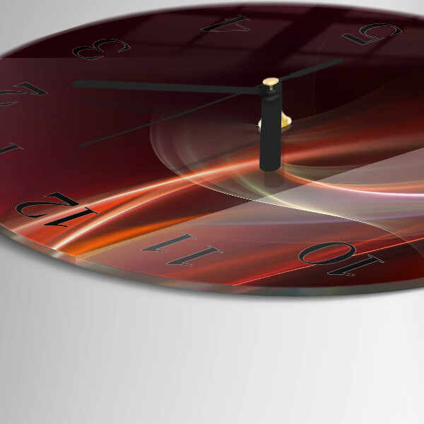 Orologio rotondo Linee astratte