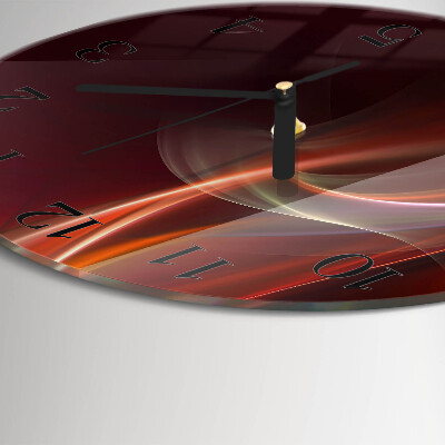 Orologio rotondo Linee astratte