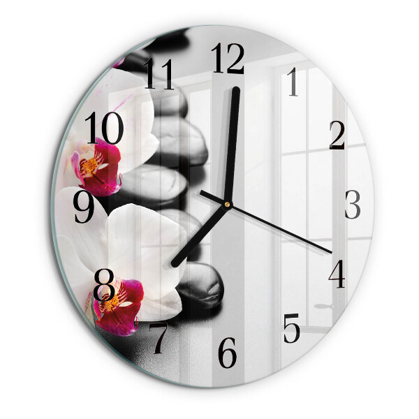 Orologio rotondo Pietre per orchidee