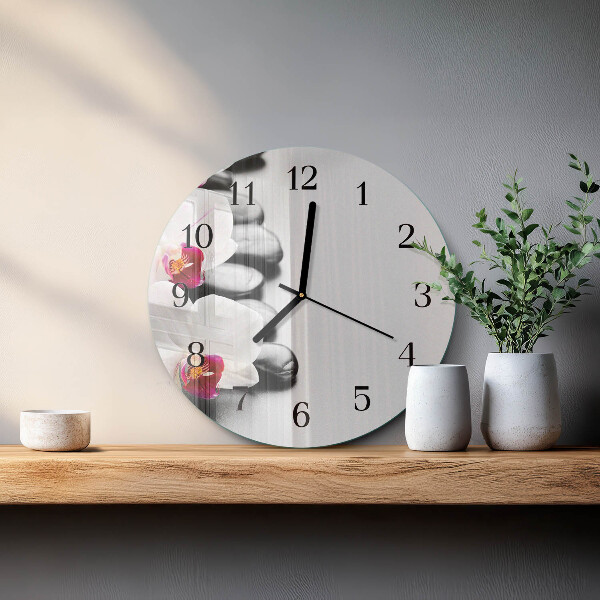 Orologio rotondo Pietre per orchidee