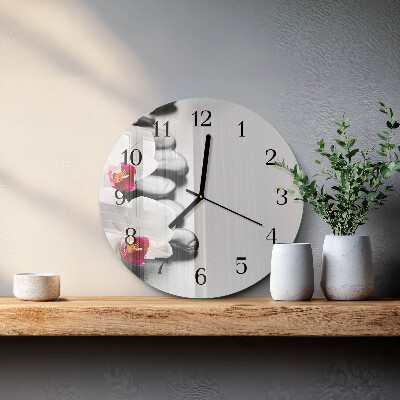 Orologio rotondo Pietre per orchidee