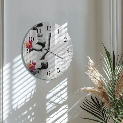 Orologio rotondo Pietre per orchidee
