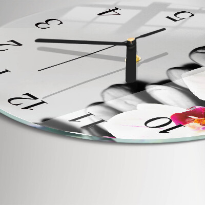 Orologio rotondo Pietre per orchidee