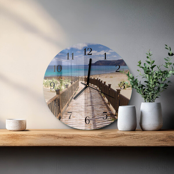 Orologio rotondo Spiaggia Mare