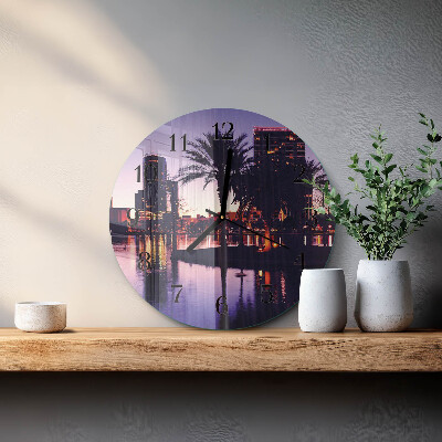 Orologio rotondo Palme della Florida