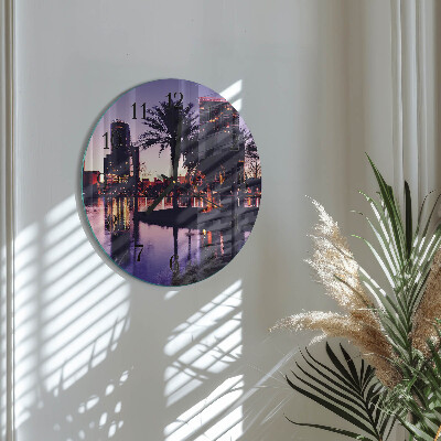 Orologio rotondo Palme della Florida
