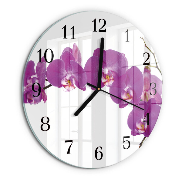 Orologio rotondo Orchidea