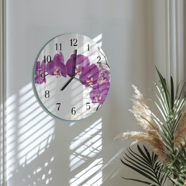 Orologio rotondo Orchidea