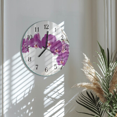 Orologio rotondo Orchidea
