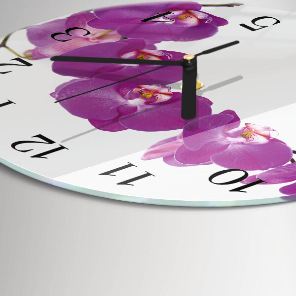 Orologio rotondo Orchidea