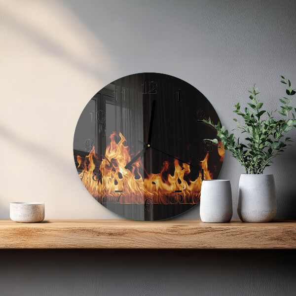 Orologio rotondo Fuoco