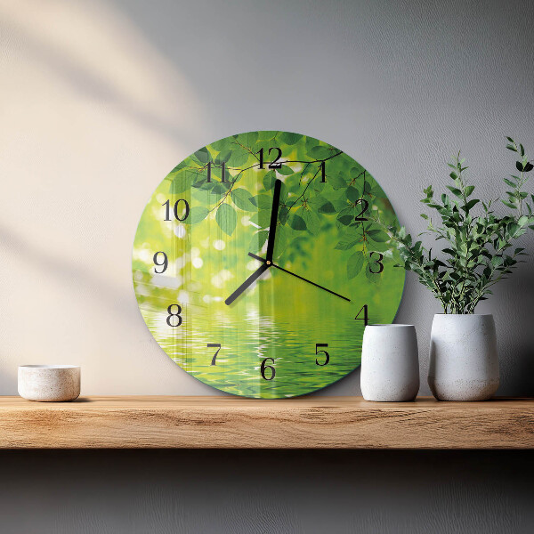 Orologio rotondo Foglie