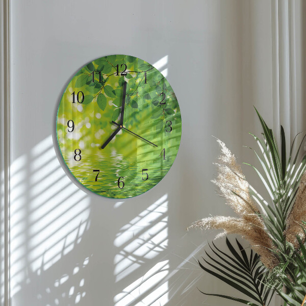 Orologio rotondo Foglie
