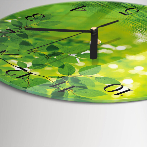 Orologio rotondo Foglie