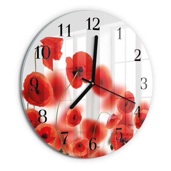 Orologio rotondo Papaveri
