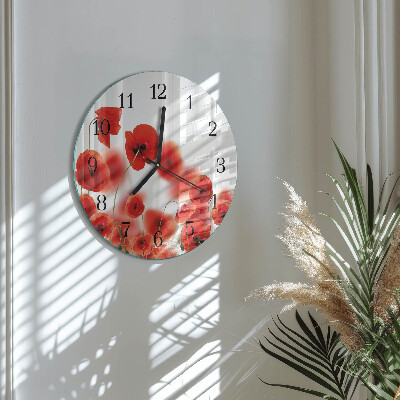 Orologio rotondo Papaveri
