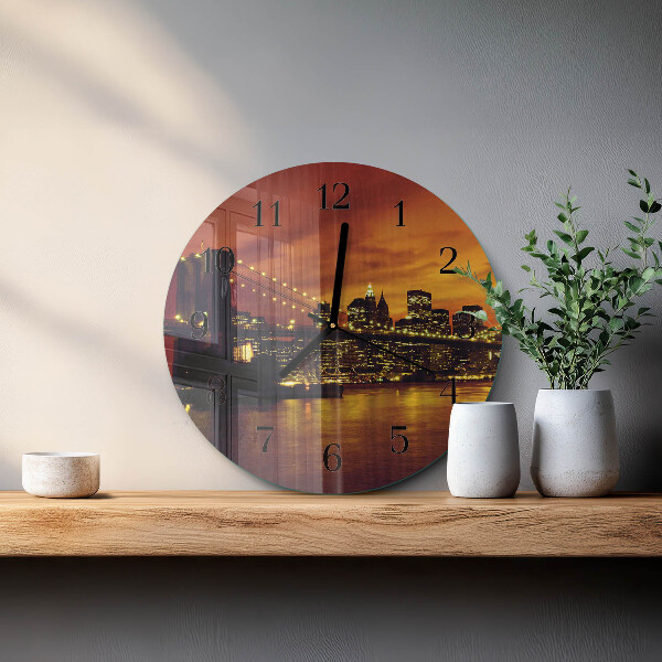 Orologio rotondo Ponte orizzontale