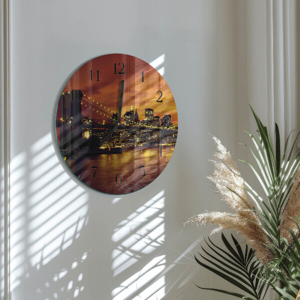 Orologio rotondo Ponte orizzontale