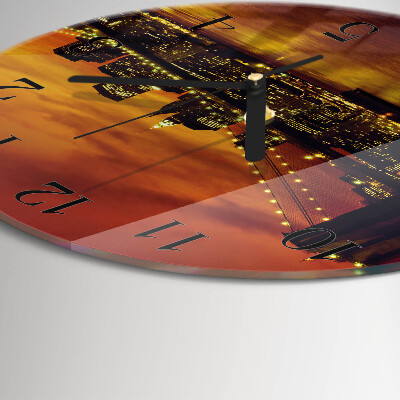Orologio rotondo Ponte orizzontale