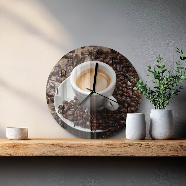 Orologio rotondo Tazza di caffè